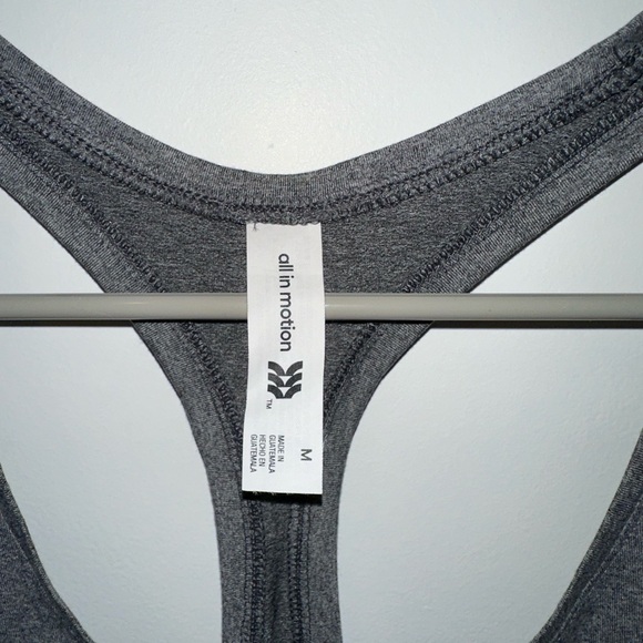 Gray Racerback Tank Top - Picture 2 of 3